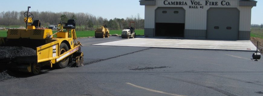 Commercial asphalt construction